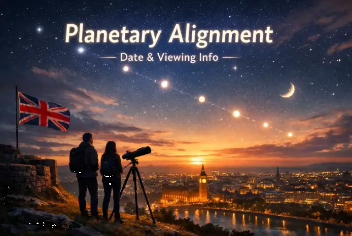 Next Planetary Alignment in the UK