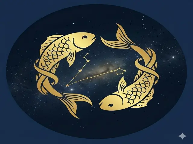 Pisces fishes constellation completing the zodiac star chart journey. Pisces zodiac star map