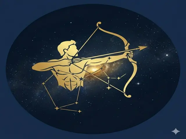 Sagittarius zodiac star map