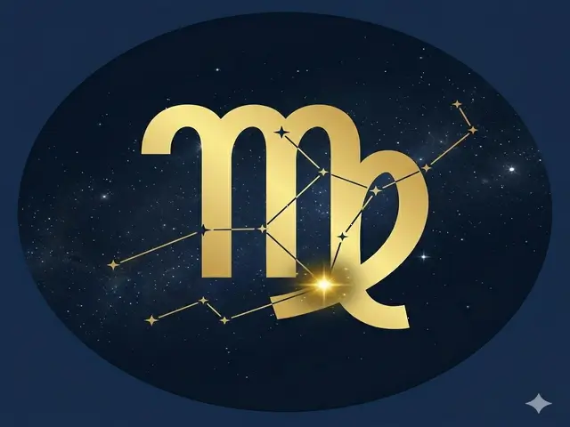 Virgo zodiac star map