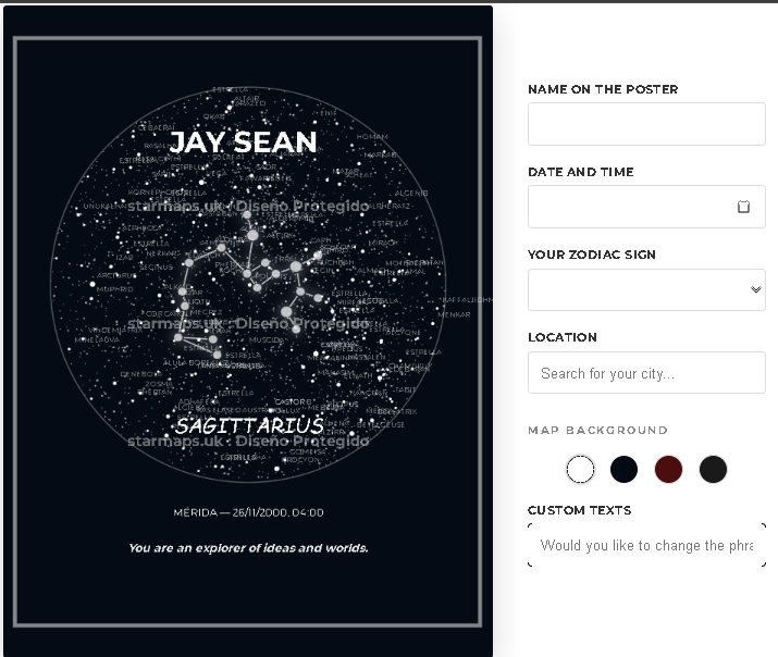 Sagittarius star map